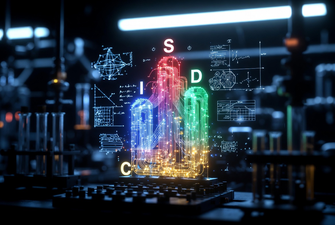 The four real channels — S, D, I, C — kept structurally distinct